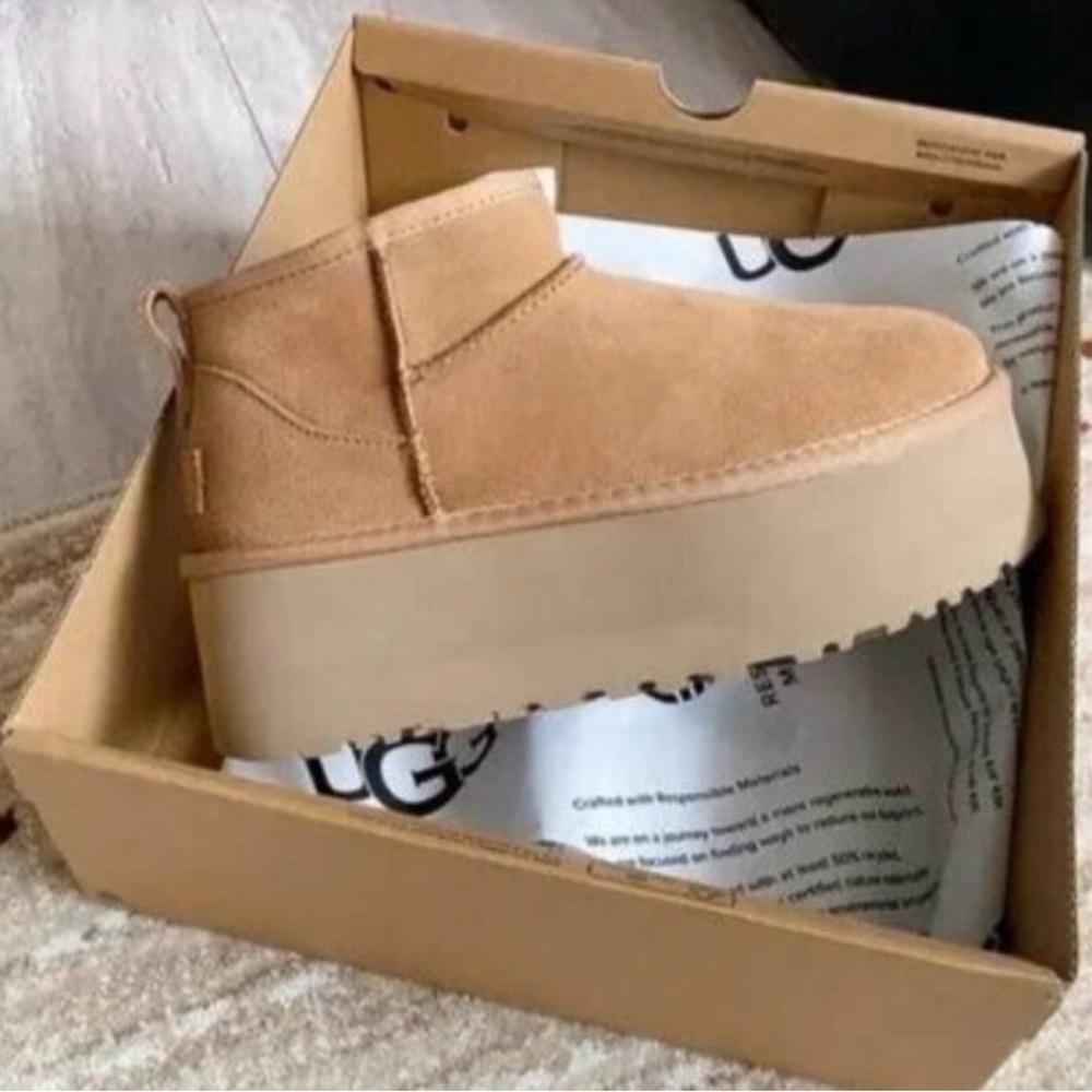 UGG Women's Brown Platform Boots